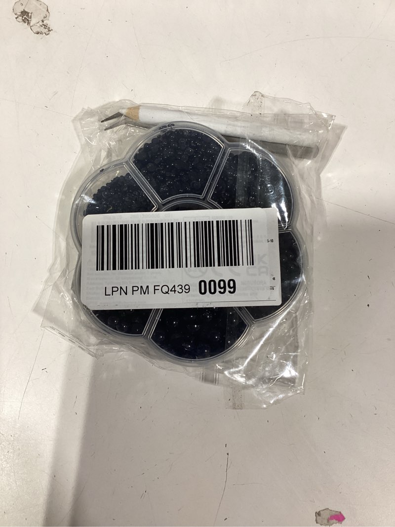Condition photo showing New/Like New for similiar product800pcs 4/6/8/10mm round crystal glass beads for diy jewelry, ideal for bracelets, necklaces, pendants, and handmade craft projects(black) black 4/6/8/10mm 800pcs