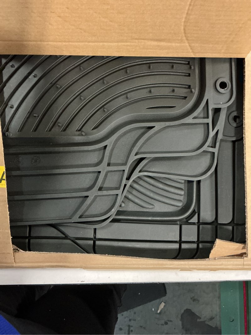 Condition photo showing Good Condition for SmartFit SUV/Crossover Floor Protector, Universal Floor Mats for SUVs and Crossovers, All-Season & Heavy-Duty Mats, Trim to Fit for Full Coverage, Premium Quality and Easy to Clean, Black (4-Piece) SUV Floor Mat Black SmartFit SUV/Crossover Floor Protector, Universal Floor Mats for SUVs and Crossovers, All-Season & Heavy-Duty Mats, Trim to Fit for Full Coverage, Premium Quality and Easy to Clean, Black (4-Piece) SUV Floor Mat Black