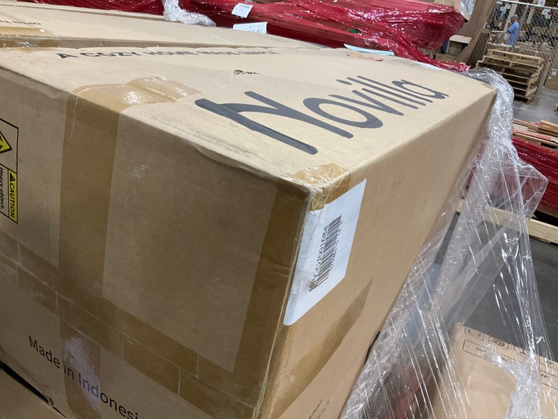 Condition photo showing New/Like New for novilla king size memory foam mattress with cooling gel foam & bamboo cover for spine support & pain relief, medium plush