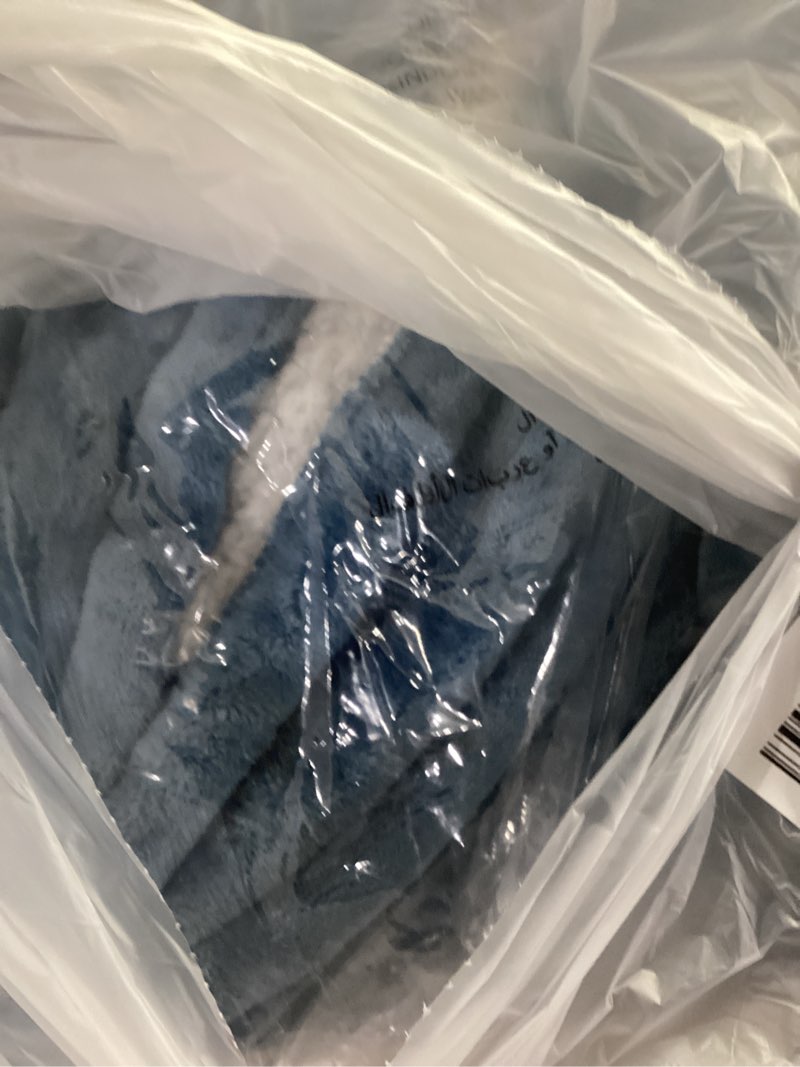 Condition photo showing As Is for bedsure electric blanket twin with preheat function - soft flannel heated blanket twin size, fast heating with 6 time settings (up to 10h) & 6 heat settings, gifts for grandma (62x84 inches, blue) blue twin