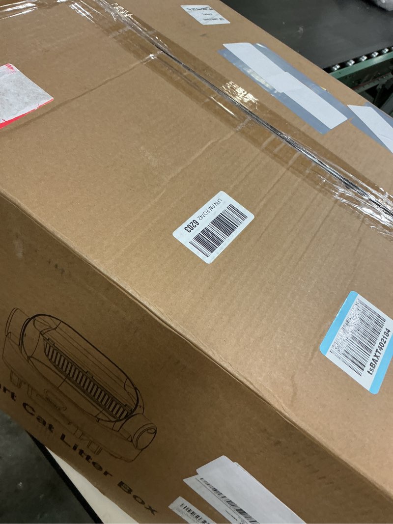 Condition photo showing Good Condition for gimars open top design self cleaning litter box, automatic cat litter box for multiple cats & senior cats, app control with safety sensors, low odor, includes trash bags & litter mat champagne