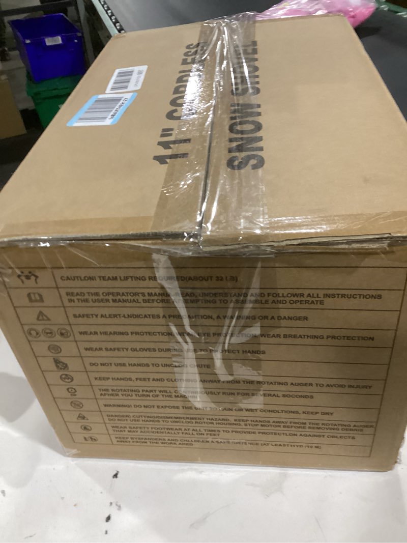 Condition photo showing As Is for Cordless Snow Shovel Compatible with DeWalt 20V MAX Battery (Tool Only), 11" Lightweight Electric Sn