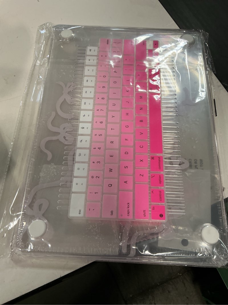 Condition photo showing New/Like New for Tuiklol for 2025 2024 2023 MacBook Air 15 inch Case M4 M3 M2 Chip, Model A3241 A3114 A2941 Hard Shell Case with Keyboard Cover & Screen Protector for MacBook 15.3'' Cover,Bowknot