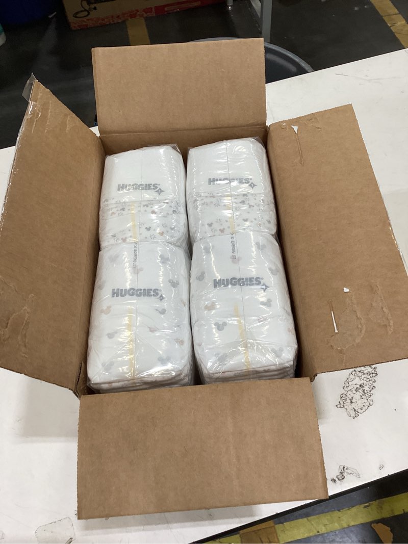 Condition photo showing New/Like New for huggies size 1 diapers, skin essentials baby diapers, size 1 (8-14 lbs), 84 count, packaging may vary size 1 84