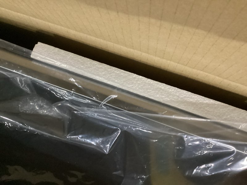 Condition photo showing Good Condition for skyflame 12" x 36" wall shelf with 6 hanging hooks for storage, stainless steel commercial shelving with side guards for bar, utility room, kitchen, garage