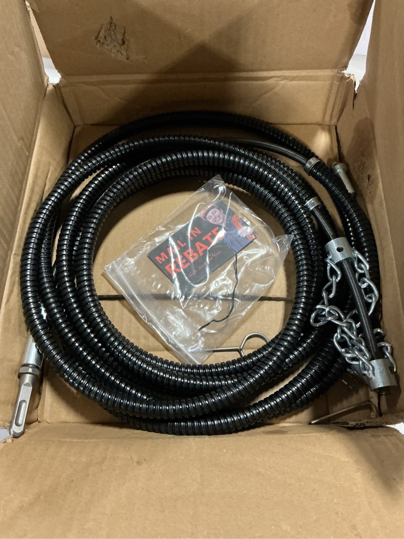 Condition photo showing Good Condition for flex shaft sewer cleaning tool, flex?shaft sewer descaling chain, push-type rotary cable sewer dredge for pvc pipes, toilets, traps & industrial boilers