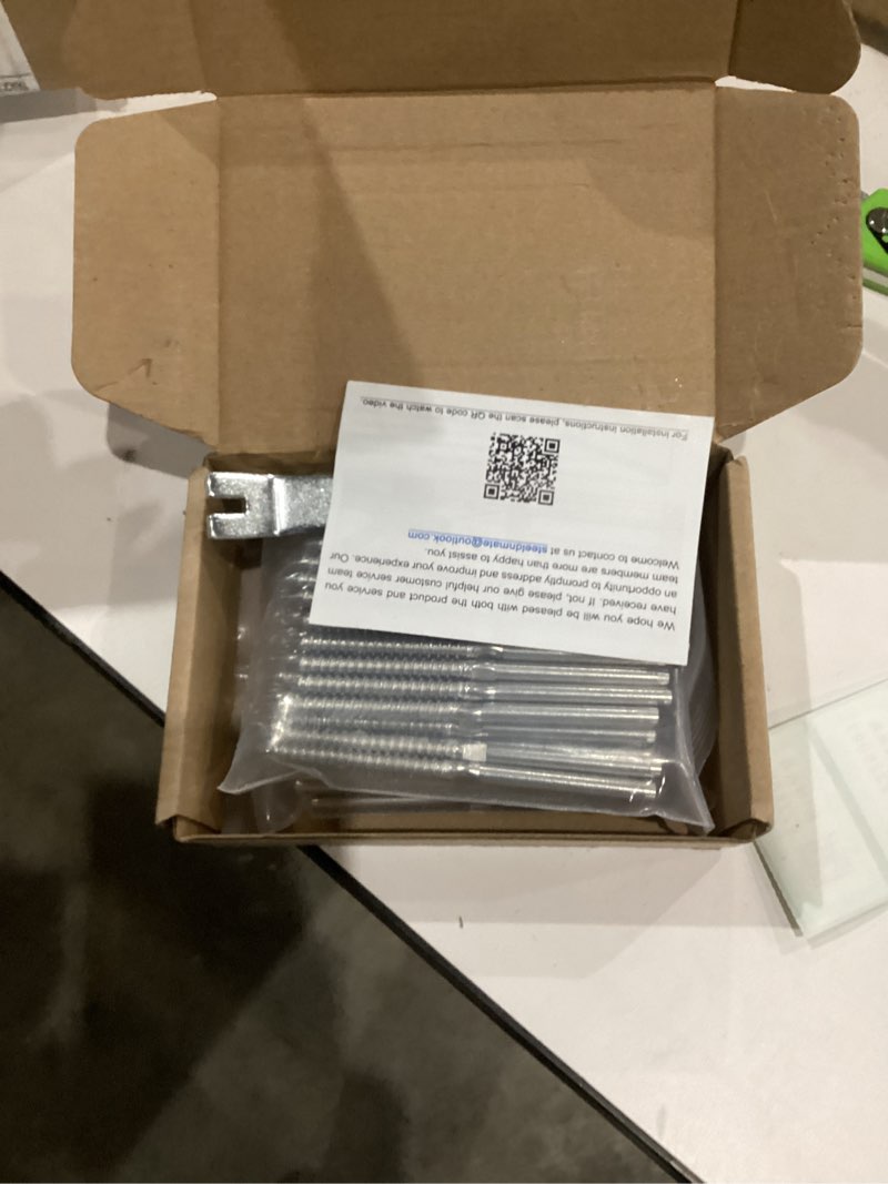 Condition photo showing New/Like New for Steel DN Mate 100 Pack T316 Stainless Steel Right&Left Handed Thread Swage Lag Screws for Wood Post of 1/8" Steel Cable Railing Kit, Cable Railing Hardware, DIY Deck Railings, Wrench Include-DM50 1/8" Silver 100