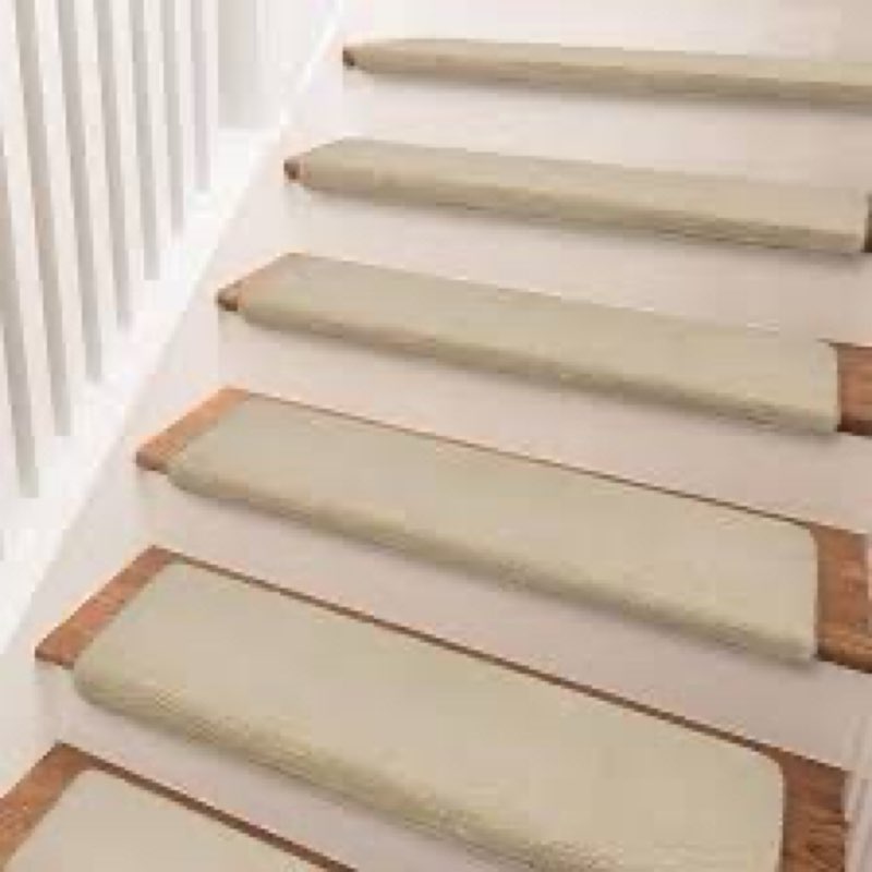 PURE ERA Carpet Stair Treads Ultra Plush 9.5" X 30"Soft Bullnose Indoor Stair Protectors Pet-Friendl