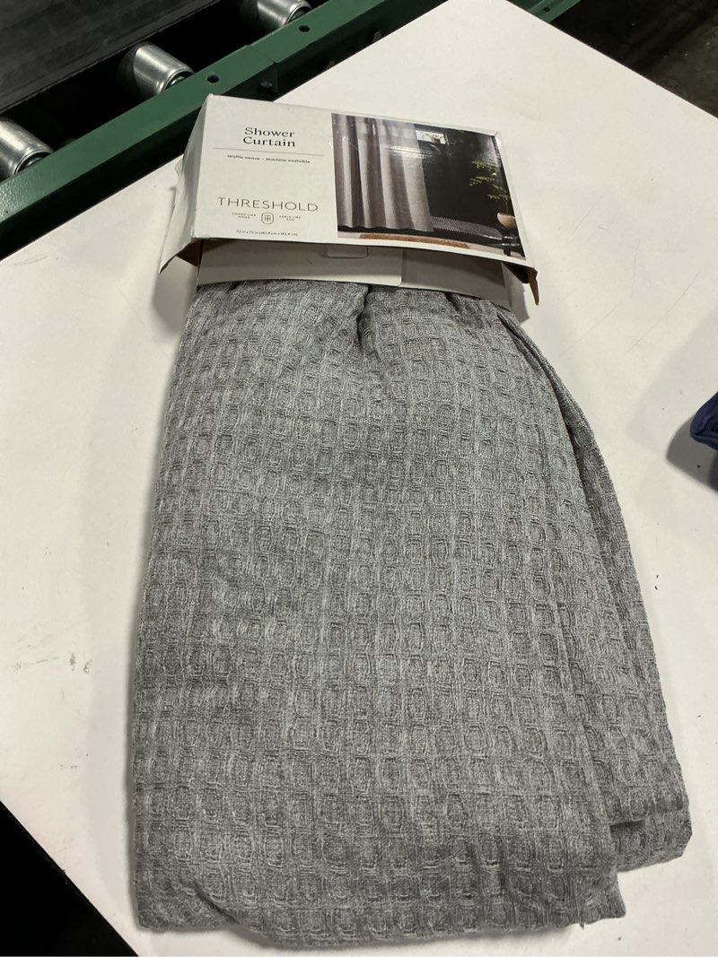 Condition photo showing Good Condition for 72"x72" waffle weave shower curtain gray - threshold™