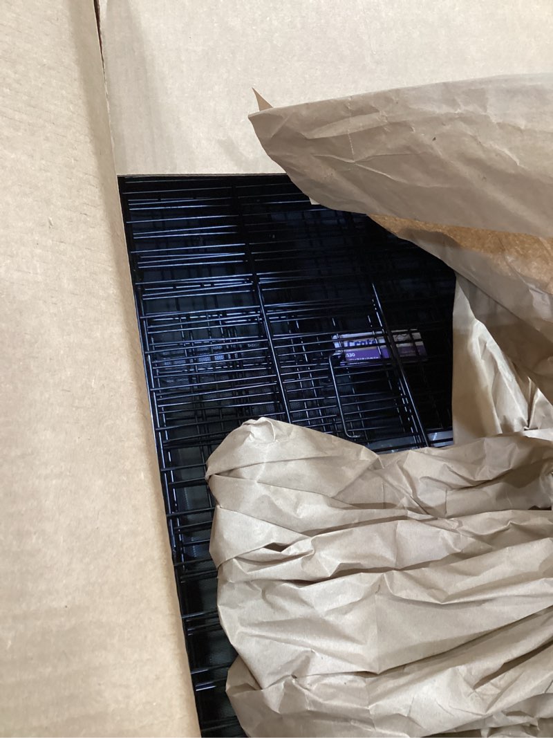 Condition photo showing Good Condition for midwest homes for pets 30-inch icrate for medium breeds, 21-40 lbs, single door folding dog crate with divider panel, leak-proof tray & secure latch, portable, durable & easy to assemble 30.7"l x 19.3"w x 21.5"h single door