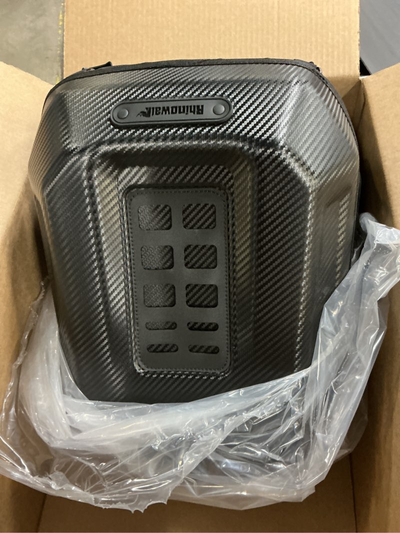 Condition photo showing Good Condition for rhinowalk motorcycle tail bag travel luggage expandable motorcycle helmet bag 23l-35l waterproof all weather/trunk/rack bag with sissy bar straps-carbon black carbon black 23-35l 23l-35l