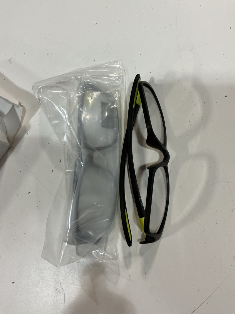 Condition photo showing Good Condition for wide reading glasses blue light computer reader designer sport cheater large head frame photochromic tinted eyeglass photochromic ?black /green+black/gray) 1.25 diopters