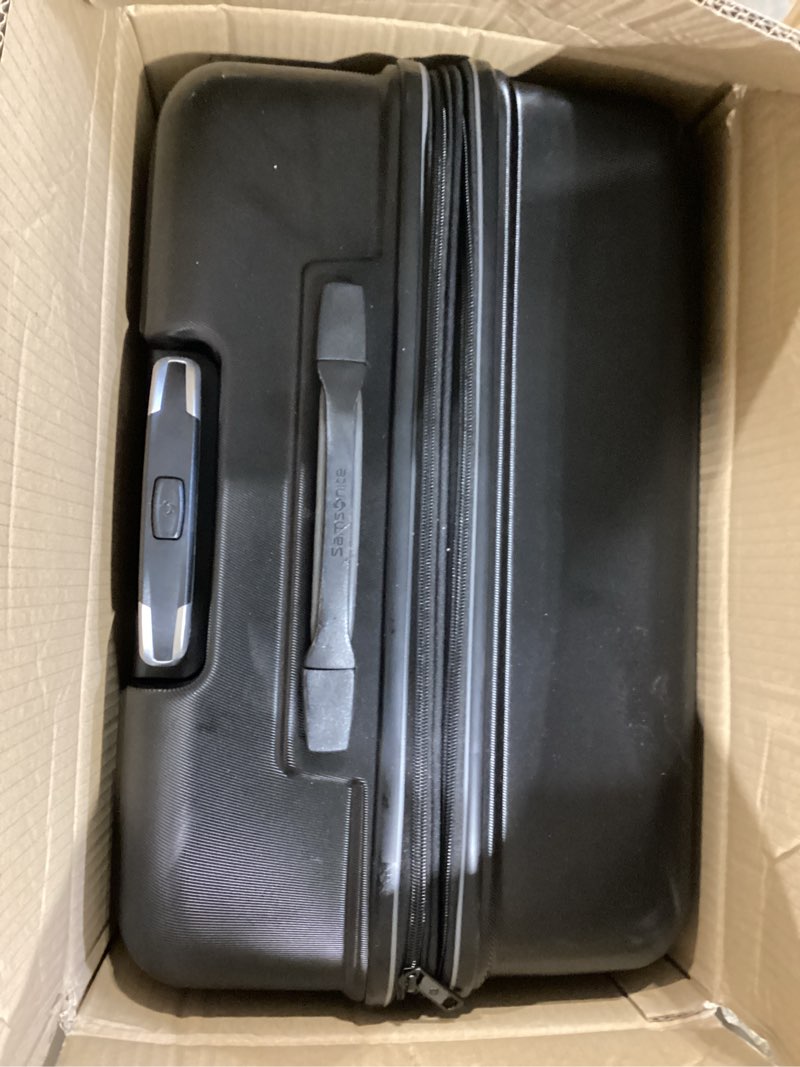 Condition photo showing Good Condition for samsonite elevation plus - large hardside luggage - scratch resistant polypropylene shell, rightheight™ adjustable handle, integrated airtag holder, tsa lock, wetpak™ compartment - triple black large triple black