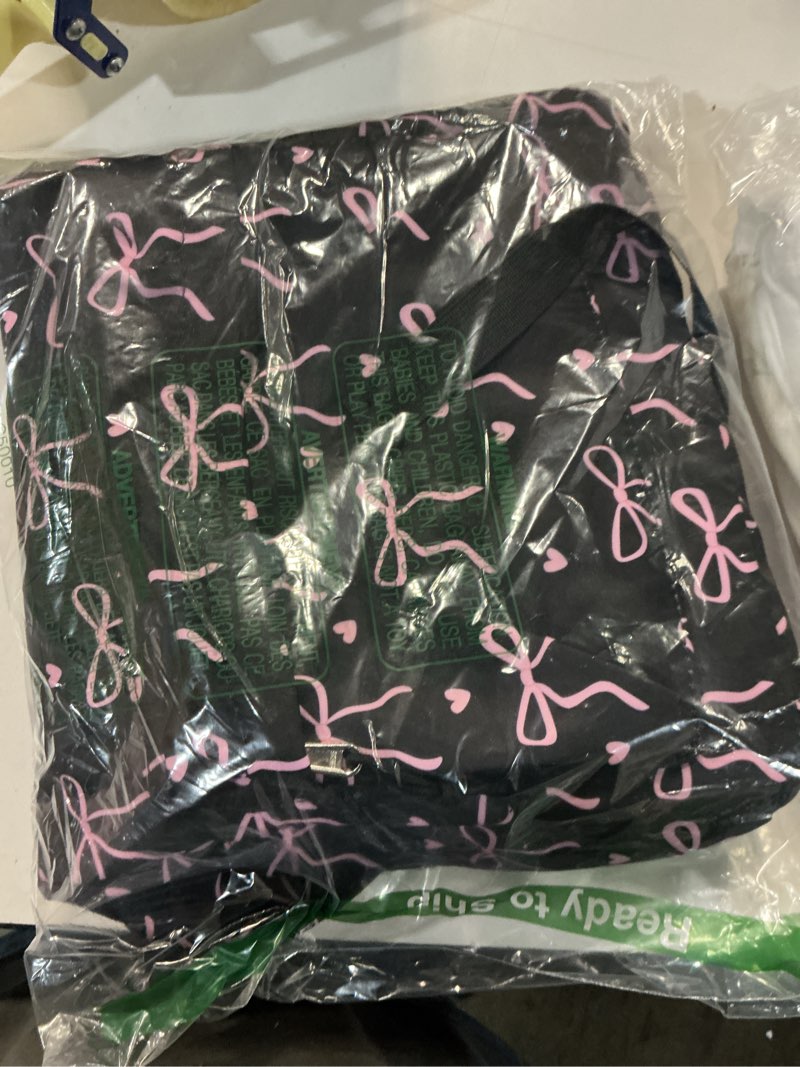 Condition photo showing New/Like New for loidou backpack for girls school backpacks bookbags for elementary middle school women laptop backpacks (bow tie black, l-17) bow tie black l-17"