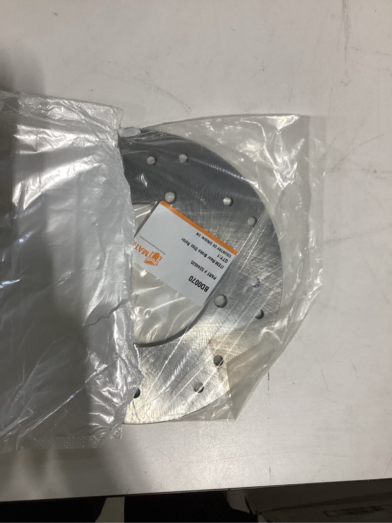Condition photo showing As Is for m mati rear brake disc rotor for polaris sportsman 400 450 500 600 2003-2006 sportsman 700 2002-2006 sportsman 800 2005-2007 ranger 425 500 650 tm 700 xp 2001-2005 5244635