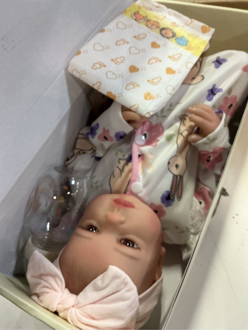 Condition photo showing New/Like New for babeside reborn baby dolls - 20-inch cute soft vinyl realistic baby doll real life baby dolls with complete accessories perfect for cuddling, playtime, and gift giving pink