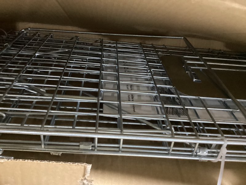 Condition photo showing Good Condition for 32" Live Animal Traps,Humane Animal Trap for Stray Cats up to 16.5 pounds, Raccoons, Squirrel, Skunk, Mole, Groundhog, Armadillo, Rabbit,Steel Foldable with Pedal Triggers