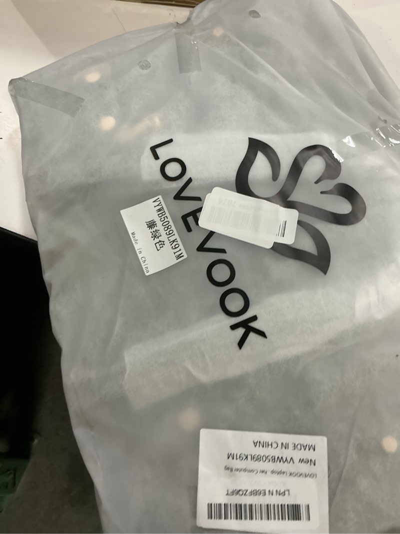 Condition photo showing New/Like New for lovevook laptop tote bag for women work, teacher tote bag with large cup holder, 15.6 inch waterproo