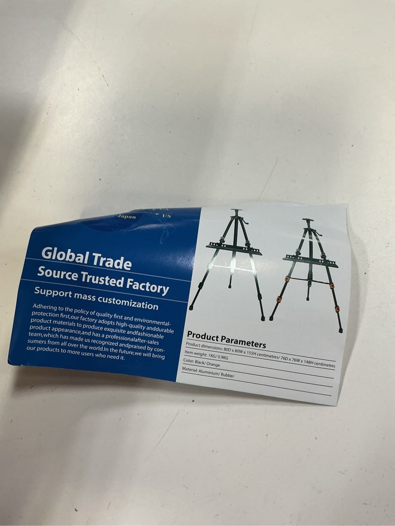 Condition photo showing Good Condition for (Similar)PUJIANG 61\"Art Easel Stand,Easel for Painting Canvas, Aluminum Metal Painting Easel with Carrying Bag/Tray/Apron/Bucket,Adjustable Height Canvas Stand for Drawing Tabletop Floor Adult Child (Black)