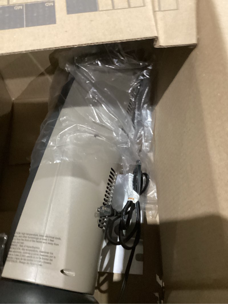 Condition photo showing As Is for Lasko 1500W Ceramic Tower Space Heater with Remote, Thermostat, Timer & Widespread Oscillation, Portable Electric Heater for Indoor Use, Bedroom & Living Room, 751320