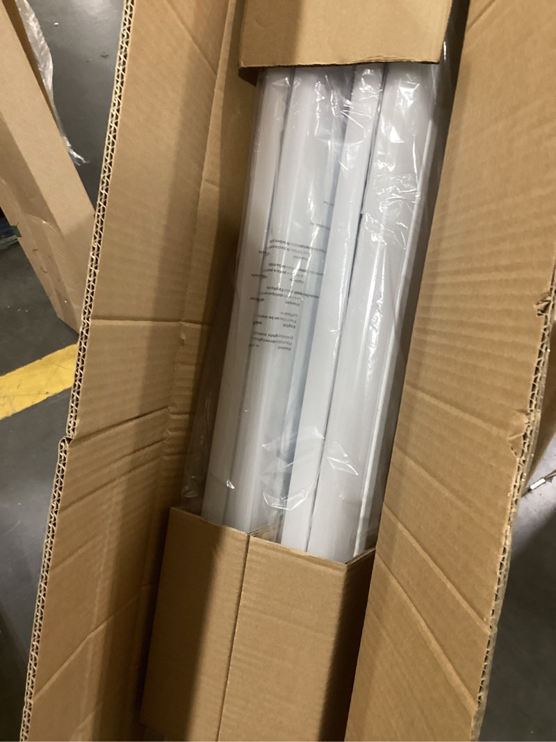 Condition photo showing New/Like New for antlux 4ft led wraparound light fixture 50w ultra slim led shop lights for garage, no glare, 5500 lumens, 4000k neutral white, 4 foot flush mount office ceiling wrap light for workshop kitchen, 4 pack