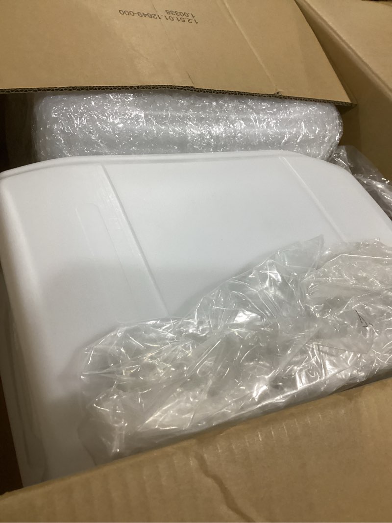 Condition photo showing As Is for Maxdot 2 Pcs 5.3 Gallon Plastic Dispenser Carboy with Spigot Water Container with Spigot Camping Water Jug Storage for Lab, Pharmaceutical, and Industrial Use