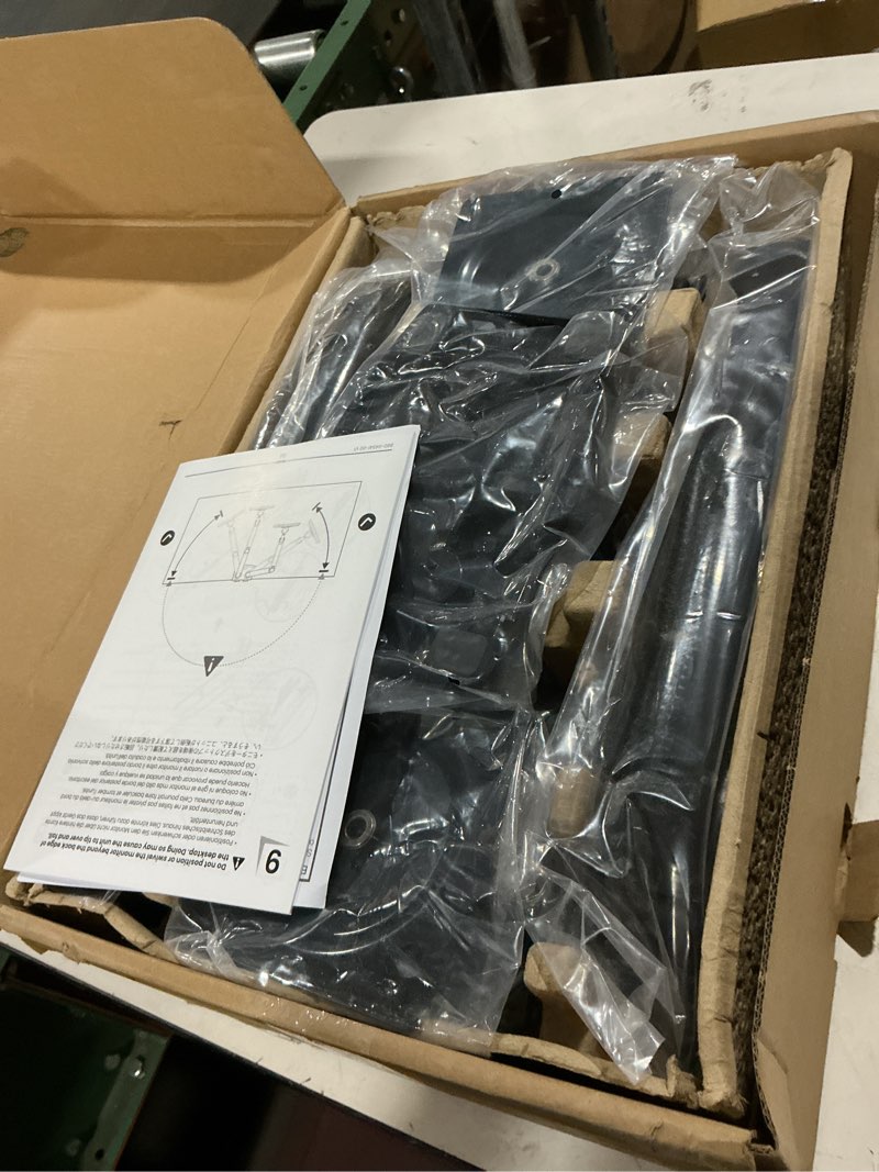 Condition photo showing Good Condition for huanuo nitroglide™ dual monitor stand for 13?–40?, premium dual monitor mount with usb, height adjustable monitor stand for 2 monitors, vesa mount with clamp/grommet base, holds 26.4lbs per arm, hnds7 13-40 inch