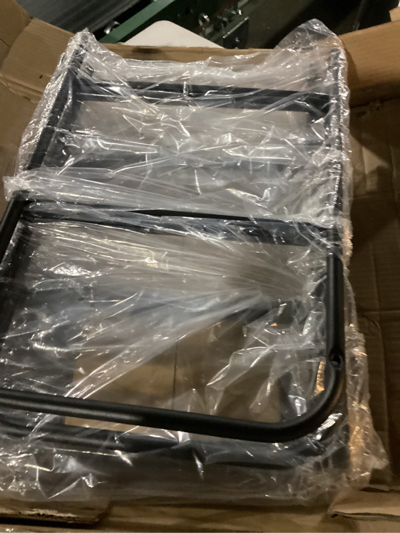 Condition photo showing New/Like New for WHIFEA 5 Tier Slim Rolling Cart with Drawers Pull-Out Design Corner Storage Shelf Organizer with Wheels Metal Storage Shelving Unit for Narrow Space,Kitchen, Bedroom, Bathroom, Home Office Black