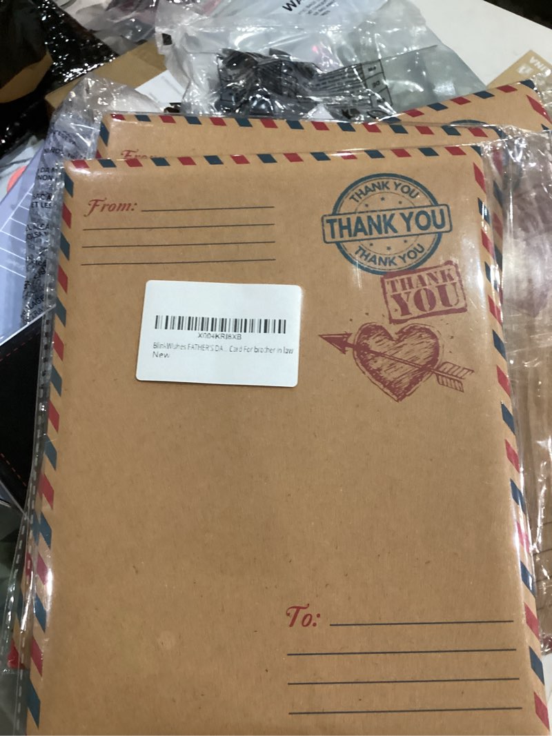 Condition photo showing New/Like New for fathers day giftss to son in law, funny fathers day giftss for son in law 3d pop-out wooden card with envelope and seal, heartwarming men birthday gift, ideas
