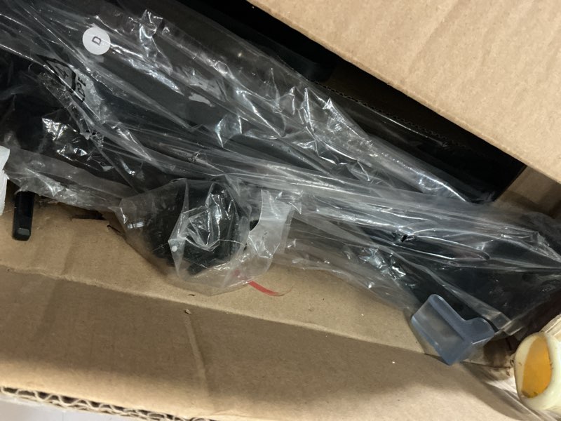 Condition photo showing New/Like New for shw 28.75" to 40.5" height adjustable rolling laptop cart with tilting desktop and side shelf, black