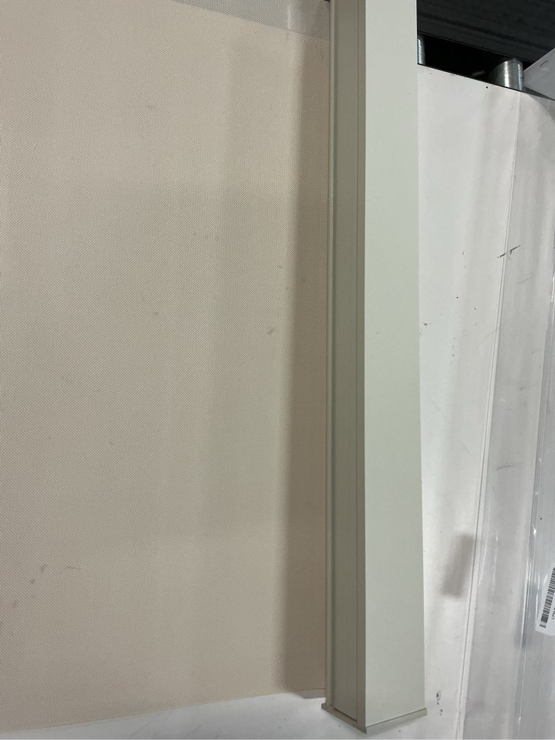 Condition photo showing As Is for persilux custom cut to size 100% blackout roller shades roller blinds cordless window shades (27" w x 72" h, white) uv protection energy saving for home and office, living room, bedroom 27"w x 72"h white