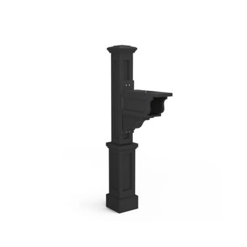 mayne mp5802bk dover single arm mail post- black 