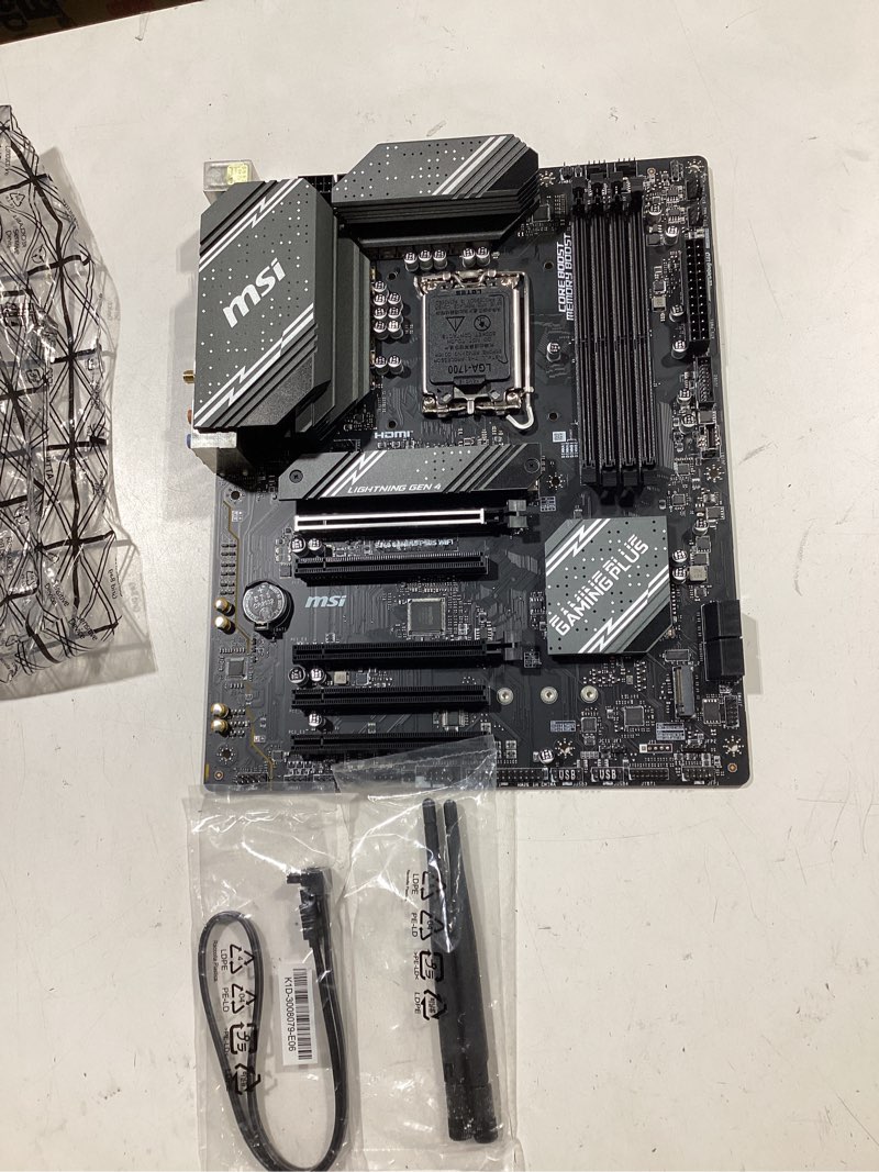 Condition photo showing Good Condition for msi b760 gaming plus wifi gaming motherboard (supports 12th/13th/14th gen intel processors, lga 1700, ddr5, pcie 4.0, m.2, 2.5gbps lan, usb 3.2 gen2, hdmi/dp, wi-fi 6e, bluetooth 5.3, atx)