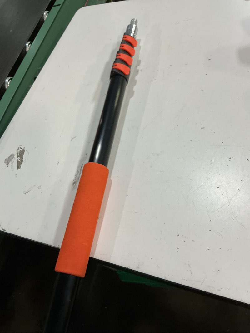 Condition photo showing As Is for telescoping pole, 5-20ft aluminum extension pole(26ft reach), multi-purpose paint roller for painting, dusting and cleaning