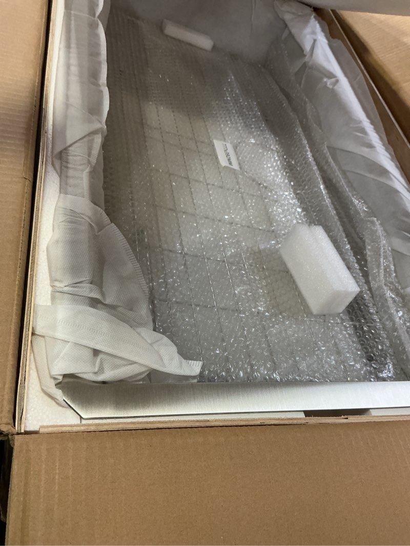 Condition photo showing Good Condition for 33 inch undermount kitchen sink, single bowl 16-gauge stainless steel kitchen sink, brushed nickel nano sink, large size kitchen sinks with accessories (33 x 19 x 10 inch)