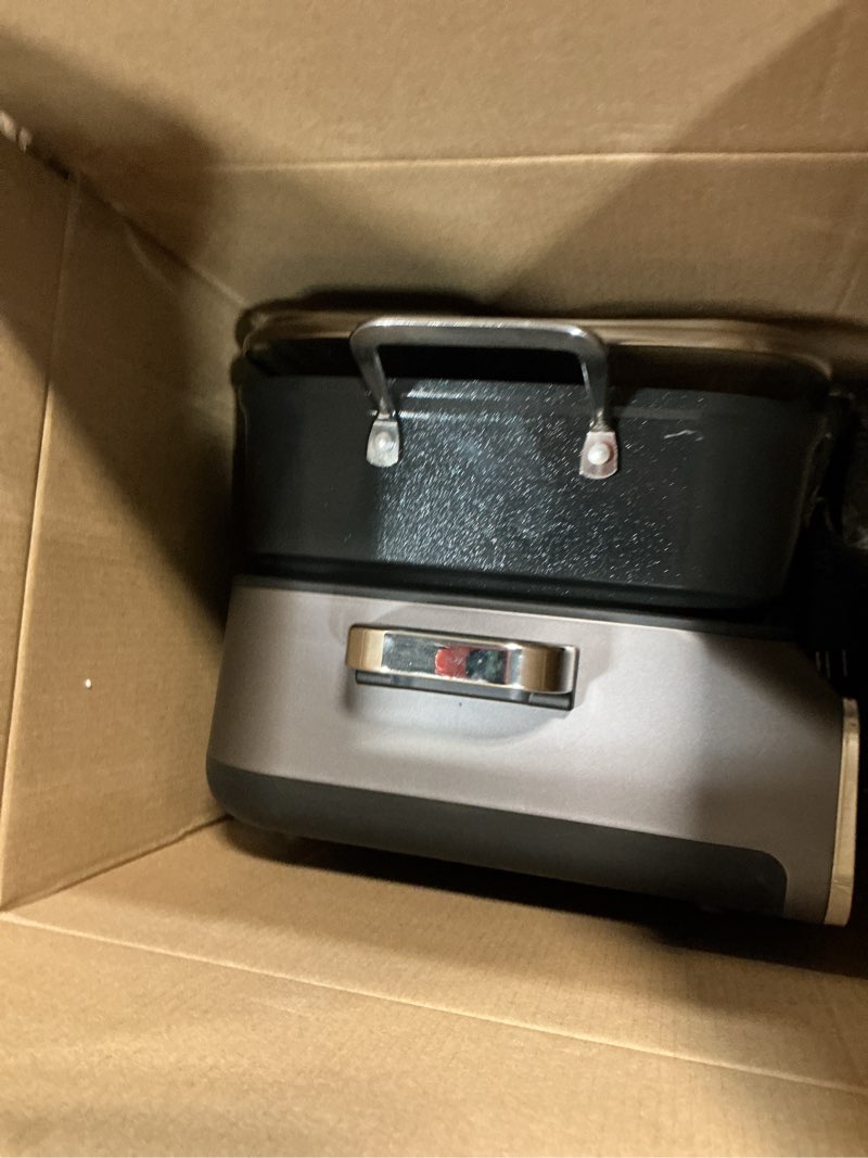Condition photo showing Good Condition for autucu slow cooker 10-quart - pfoa-free ceramic coating, oven safe to 450°f | keep warm function for large family gatherings (includes silicone spoon) 10 quarts