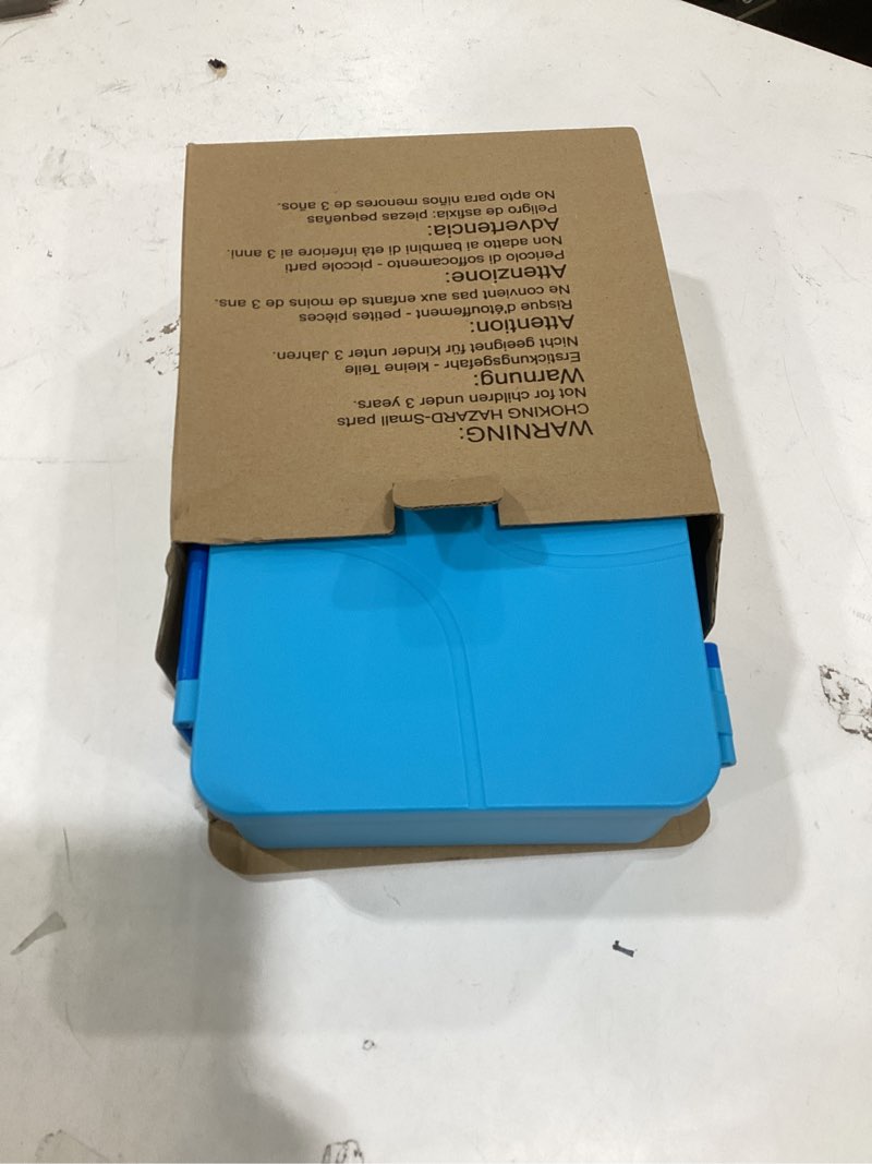 Condition photo showing New/Like New for Bento Lunch Box with 9.5 oz Soup Thermo, Kids Leakproof 4 Compartments Bento Box with Silicone Cupcake,Fruit Fork,Spoon and Sauce Cup,Insulated Food Jar for School Travel-Blue