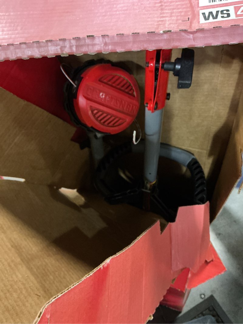 Condition photo showing As Is for craftsman ws4200 30-cc 4-cycle 17-in straight shaft attachment capable gas string trimmer