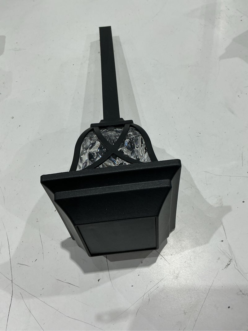 Condition photo showing As Is for harbor breeze 10 -lumens black solar led outdoor path light 3000-k