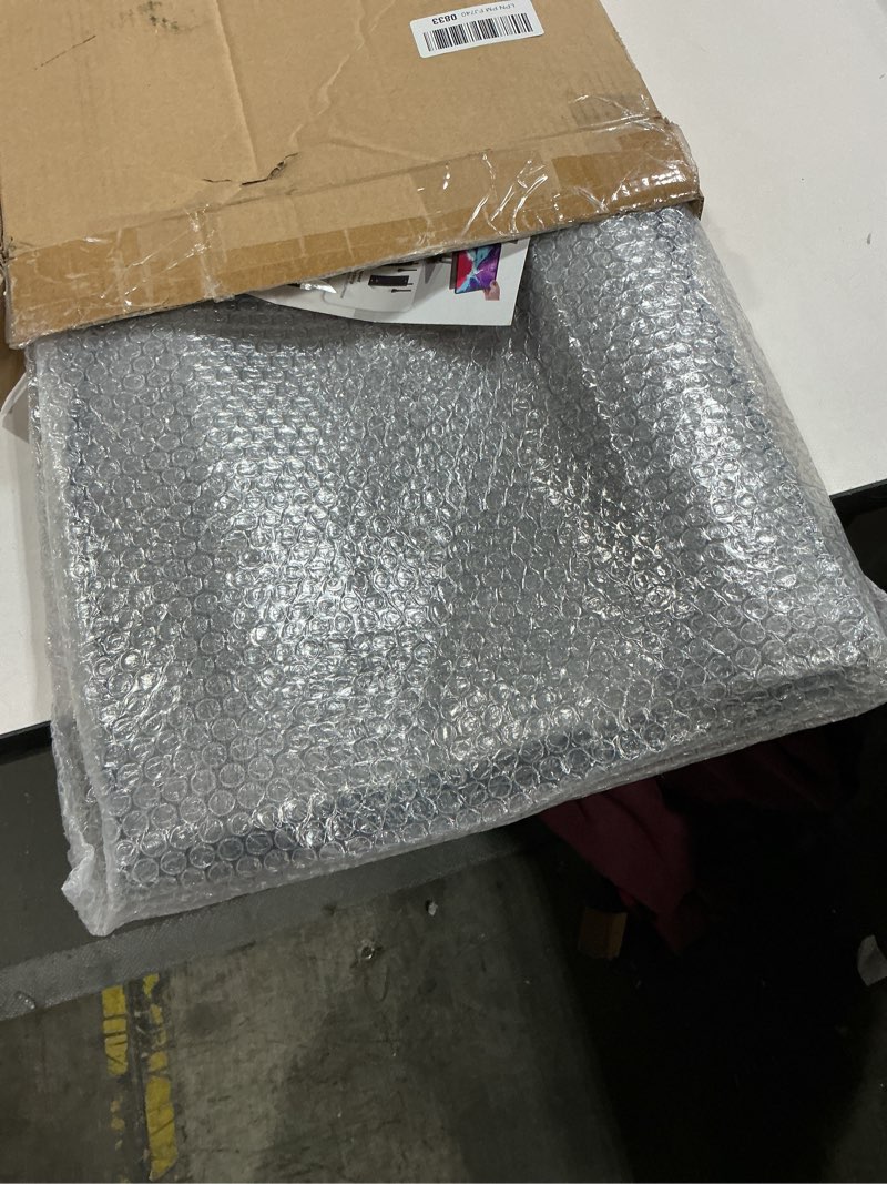 Condition photo showing New/Like New for Wooden Laptop Tray with Leather Wrist Pad - Adjustable Angle Lap Desk with Cushion, Laptops Table for Couch,Bed, Fits Laptops Up to 17 Inches, Lap Laptop Desk with Mouse Pad, Brown