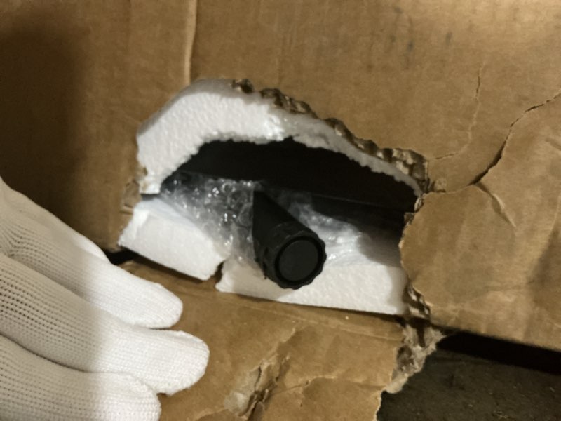 Condition photo showing Good Condition for Sweetcrispy TV Stand for 55 60 inch TV, Modern Mid Century Entertainment Center with Storage, Media Console Table 2 Cabinet, Soft Hinge, Handle Door, Wooden Living Room, Office Furniture, Black Modern Black 53.54 x 15.75 x 18.9 inches