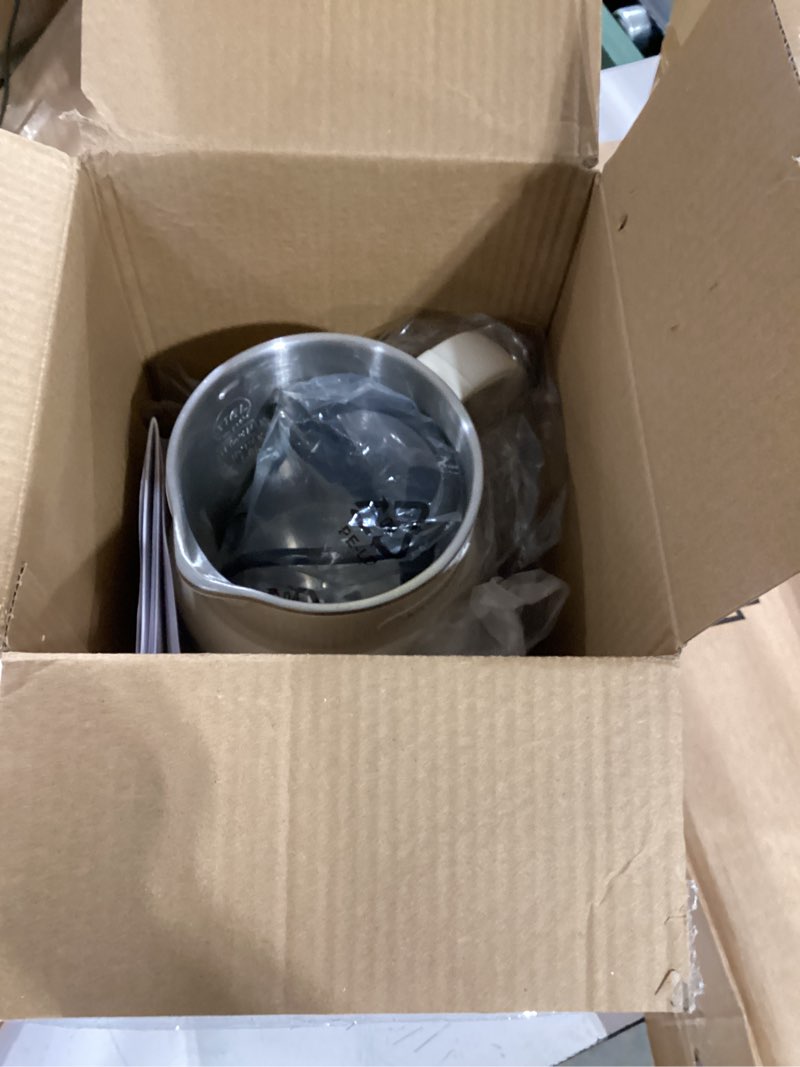 Condition photo showing New/Like New for joydeem nut milk maker machine,adjustable temperature control, 46oz almond, soy, oat, coconut plant-based non-dairy beverage blender with 10 blades, auto clean, boil water, timer, keep warm, white