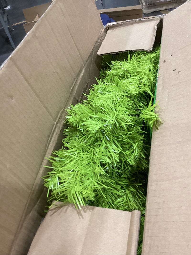 Condition photo showing As Is for 2 FT Whimsical Mini Christmas Tree Tabletop Decoration Small Lime Green Christmas Artificial Tree Bendable with Red Ball Ornaments for Holiday Desk Home Office Table Fireplace