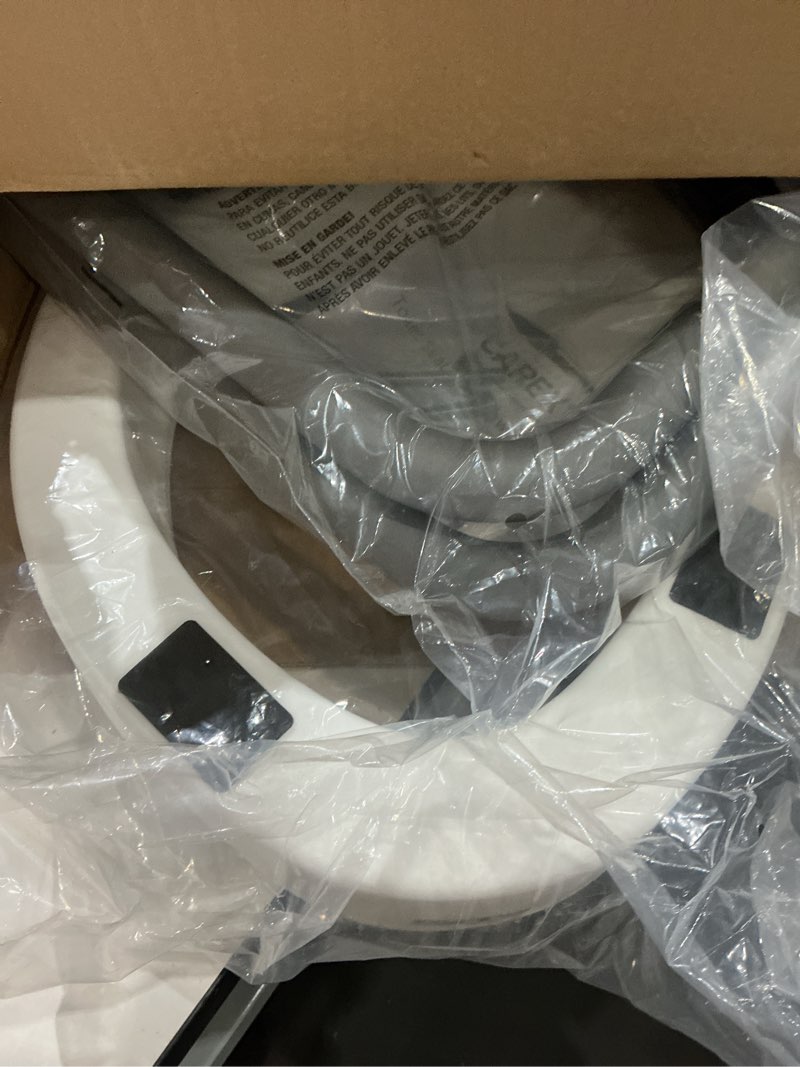 Condition photo showing Good Condition for carex 3.5 inch raised toilet seat with arms, elongated toilet seat riser, up to 250 lbs capacity, elevating & raising seat for elderly & handicap, universal, slip-resistant with padded handles, white