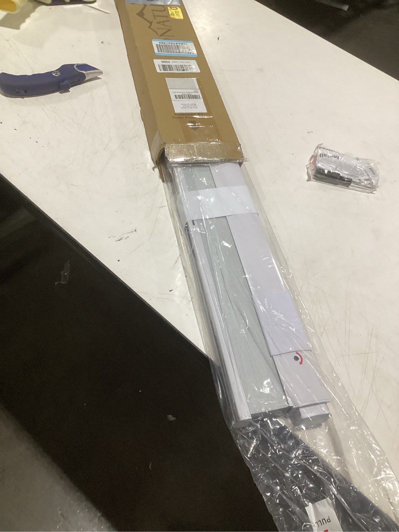 Condition photo showing As Is for No Drill Cellular Shades for Indoor Windows, Thermal Insulating & Noise Reducing Honeycomb Blinds, Free Stop Cordless Blackout Shades, Black, 22 1/2" W x 64" H 22 1/2"W x 64"H Black(blackout)