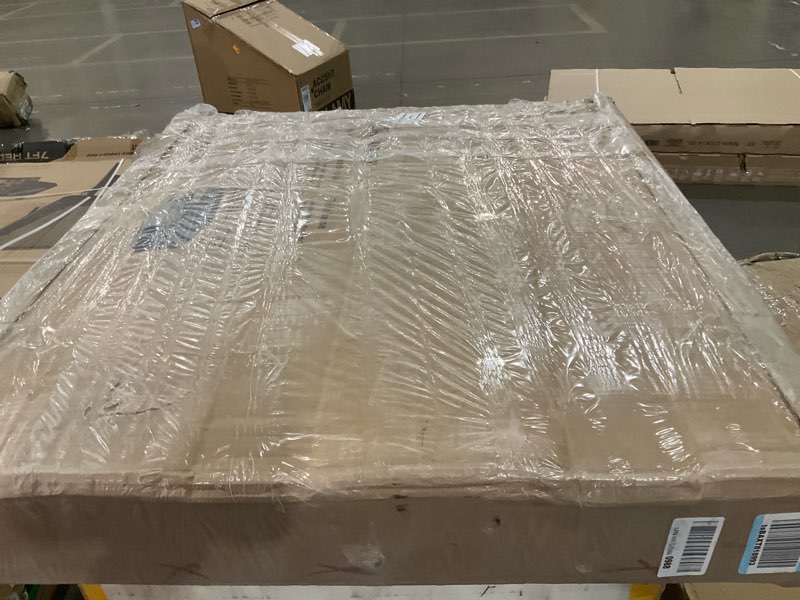 Condition photo showing Good Condition for sauder manhattan gate modern square coffee table, l: 31.02" x w: 30.95" x h: 16.06", blaze acacia finish
