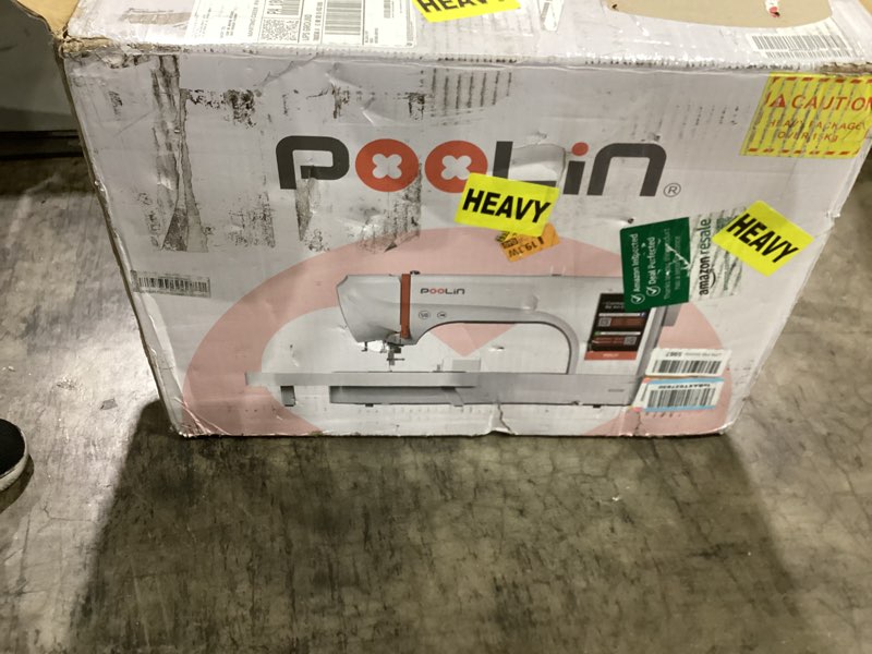 Condition photo showing Good Condition for poolin eoc06 embroidery machine,11"x7.9",7.9"x7.9",5.5"x5.5" embroidery area,computerized embroidery machine for beginners gifts,7" touchscreen,200 built-in designs,usb & wireless