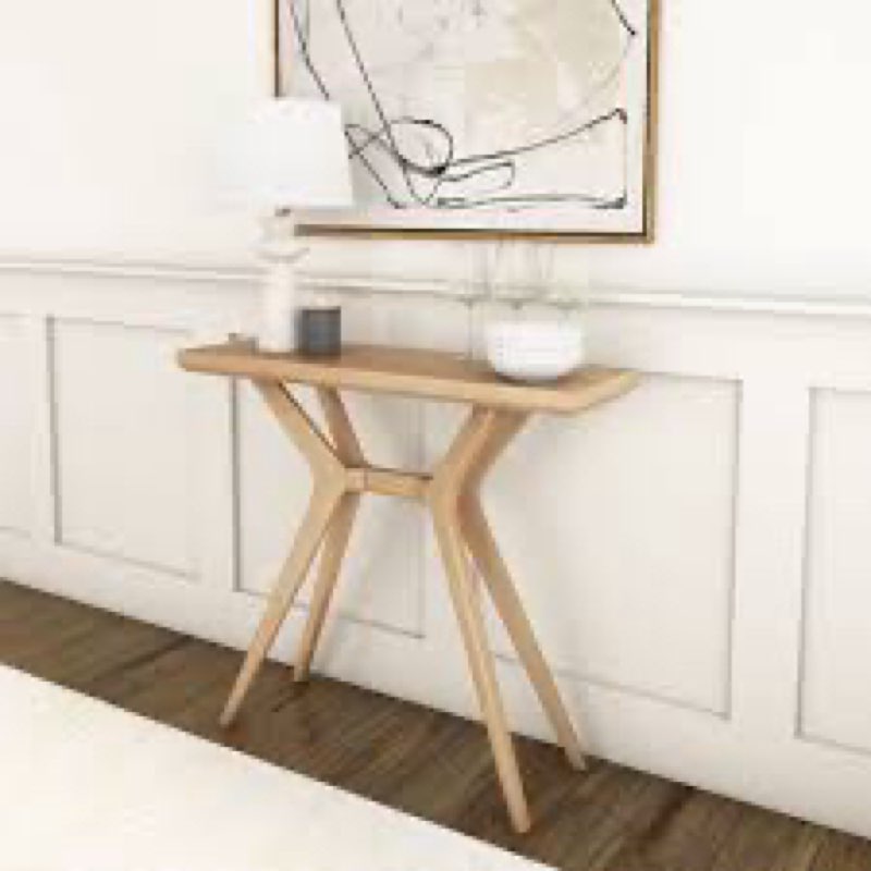 Hamdiye 35.4\" Bayur Wood Console Table incomplete 