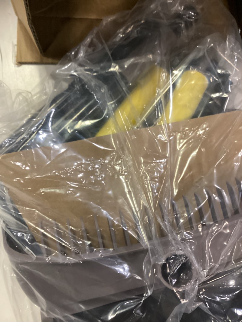 Condition photo showing Good Condition for jehonn broom and dustpan combo for home with long handle brown yellow