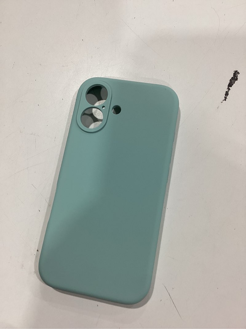 Condition photo showing New/Like New for magnetic for iphone 16 case [compatible with magsafe] [premium silicone satin-smooth touch] slim shockproof anti-scratch microfiber lining case, 6.1 inch, mint mint iphone 16 6.1inch